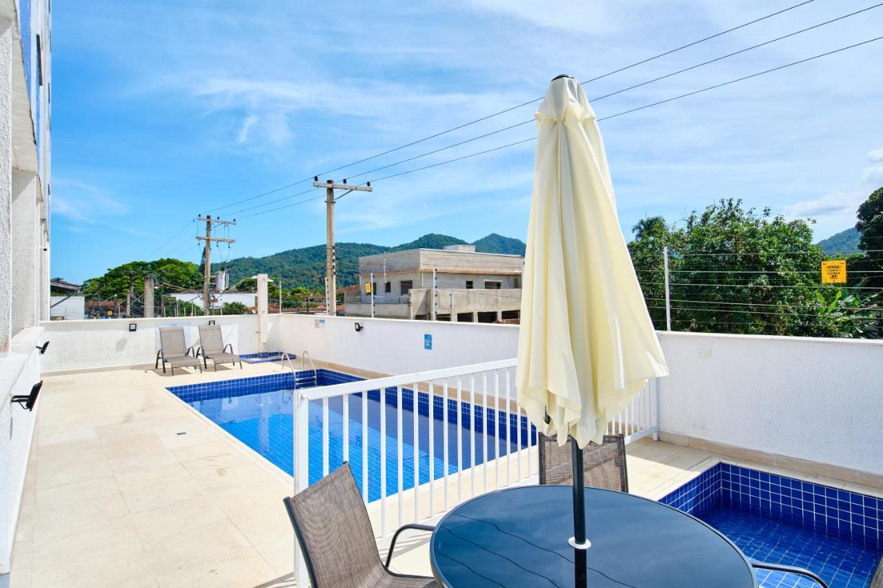 Dois Quartos, Sacada Com Churrasqueira, A 400 Mts Do Projeto Tamar E 800 Mts Do Aquario Ubatuba Ngoại thất bức ảnh